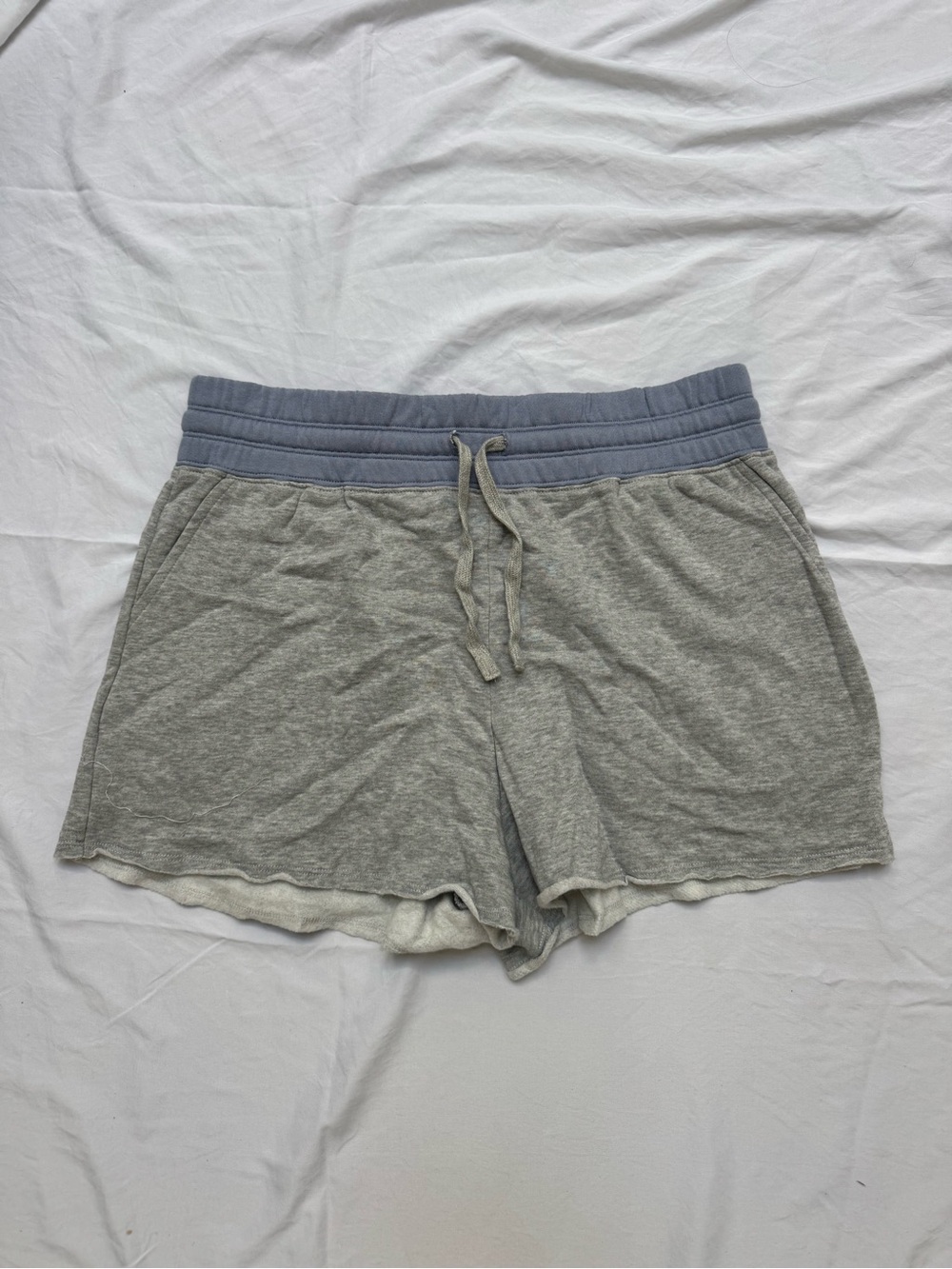 Splendid Gray Lounge Shorts with Blue Waistband